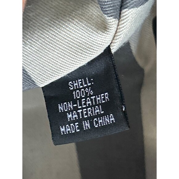 Kate Landry Black & Tan Satchel Handbag With Tassel Accent Crossbody Strap - Picture 6 of 11